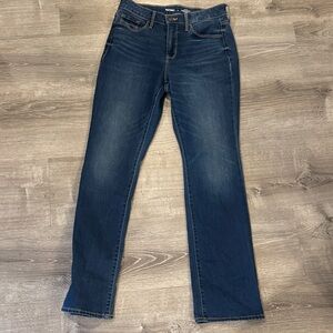 Old Navy Dark Blue Straight Leg Women's Jeans